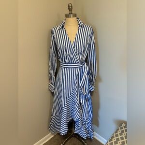 NWT Kate Spade Julia Stripe wrap dress